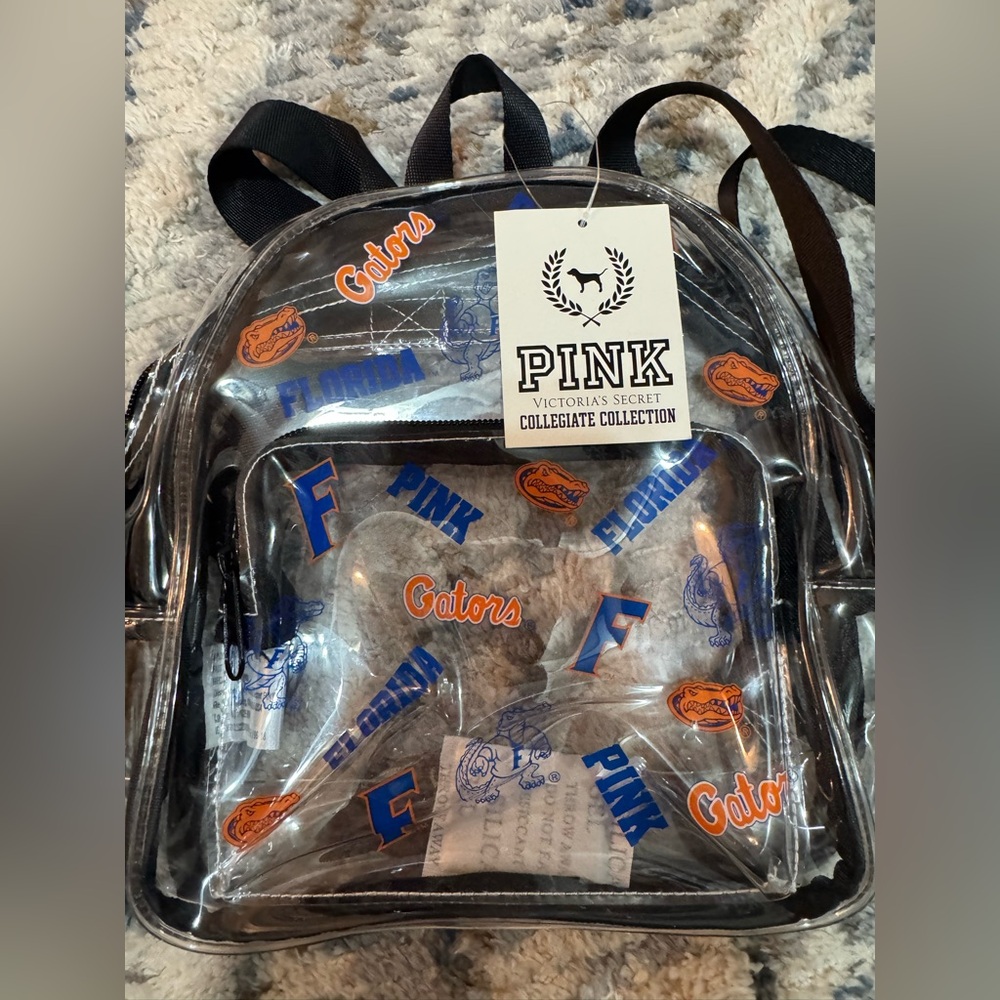 Victoria's Secret Clear Backpack with Black Straps